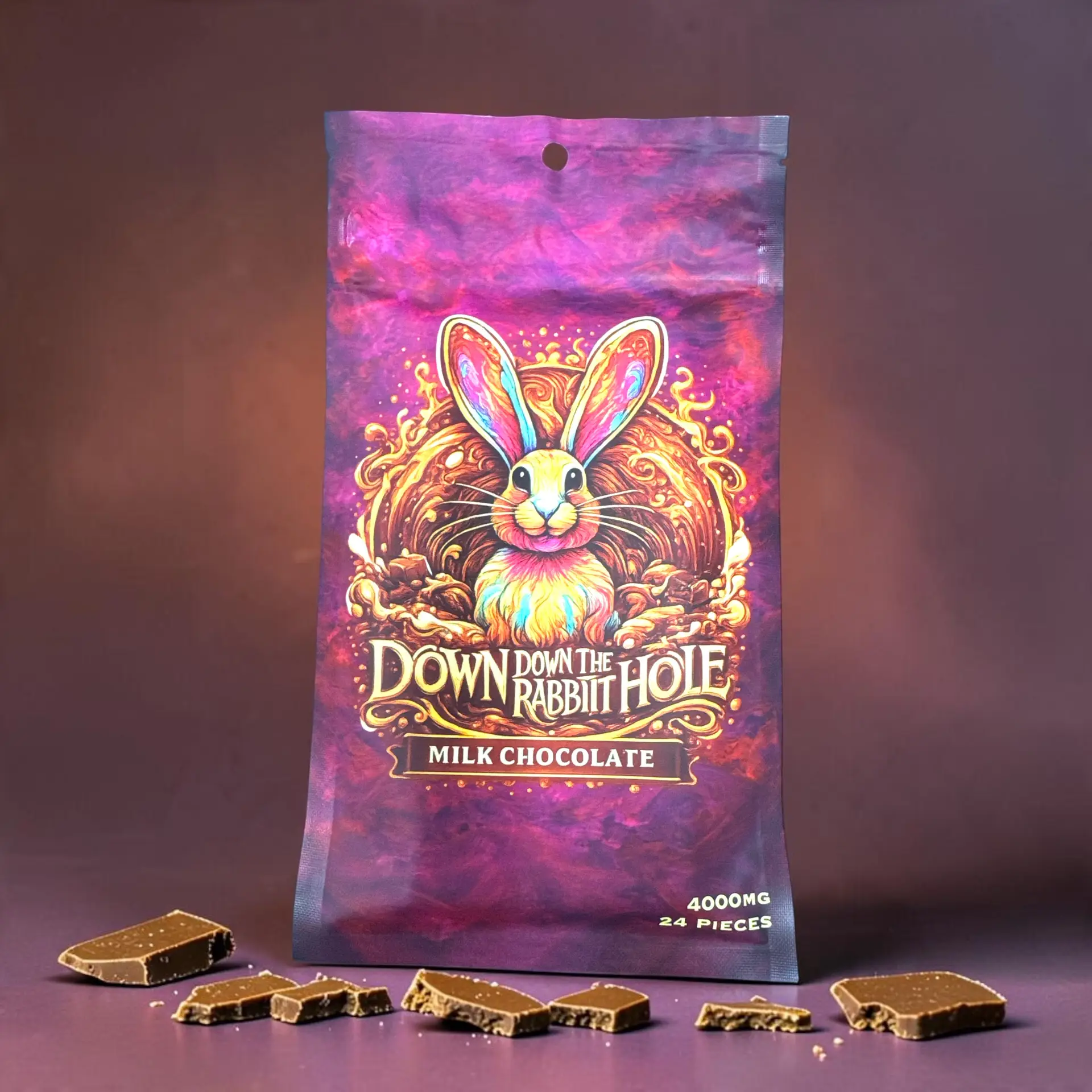 Down the Rabbit Hole - 4000mg Psilocybin Chocolate Bar